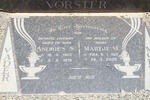 VORSTER Andries S. 1905-1976 & Martje M. 1912-2005