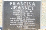 JEANNET Francina 1980-2016