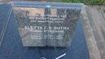 BOTHA Alwyn J. 1943- & Aletta C.S. BARDENHORST 1951-2007