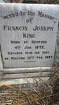 KING Francis Joseph 1872-1937