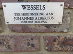 WESSELS Johannes Albertus 1855-1926