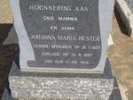 BESTER Johanna Maria nee MYBURGH 1907-1997