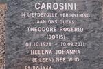 CAROSINI Theodore Rogerio 1928-2011 & Helena Johanna WIID 1939-