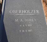 OBERHOLZER M.A. 1906-1997