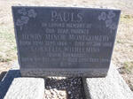 PAULS Henry Minor Montgomery 1864-1908 & Cornelia Wilhelmina BARNARD 1877-1954