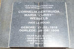 WESSELS Cornelia Gertruida Maria nee LE ROUX 1918-1998
