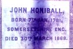 HONIBALL John 1781-1868