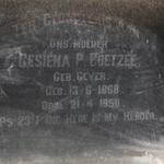COETZEE Gesiena P. nee GEYER 1868-1958