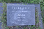 RITCHIE Mary 1911-2000