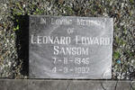 SANSOM Leonard Edward 1945-1992