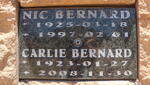 BERNARD Nic 1925-1997 & Carlie 1923-2008