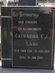 LAAS Catharina E.J. nee VAN ECK 1914-2005