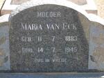 ECK Maria, van 1883-1945