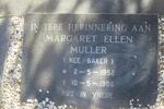 MULLER Margaret Ellen nee BAKER 1952-1996