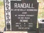 RANDALL Hennie 1933-1969
