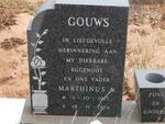GOUWS Marthinus 1917-1976