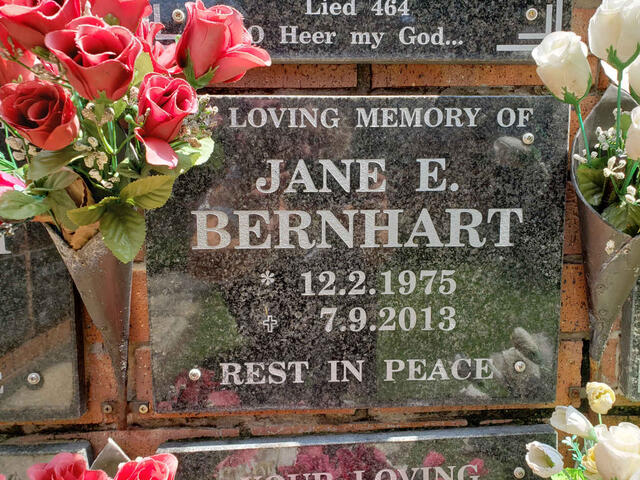BERNHART Jane E. 1975-2013