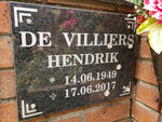 VILLIERS Hendrik, de 1949-2017