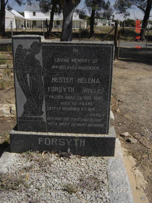 FORSYTH Hester Helena -1957