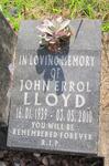 LLOYD John Errol 1939-2010