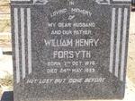 FORSYTH William Henry 1876-1953