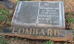LOMBARD Hendrietta 1899-1974