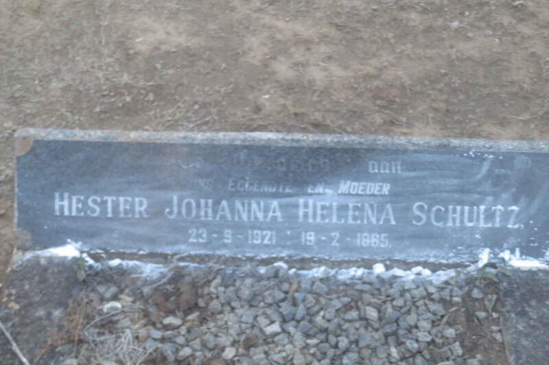 SCHULTZ Hester Johanna Helena 1921-1965