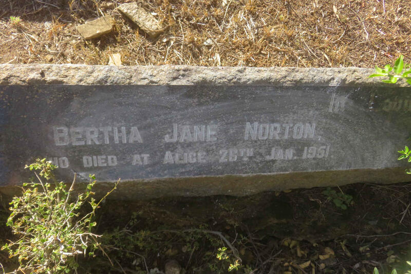 NORTON Bertha Jane -1951