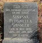 SPINNLER Susanna Petronella 1920-1932