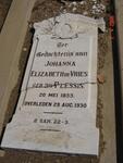 VRIES Johannes Elizabeth, de nee DU PLESSIS 1855-1930