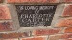 CARTER Charlotte 1915-2007