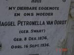 OORDT Maggel Petronella, van nee SWART 1874-1936