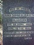 CLAASSEN Anna Sophia Elizabeth 1882-1933