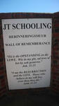 2. JT Schooling wall of remembrance