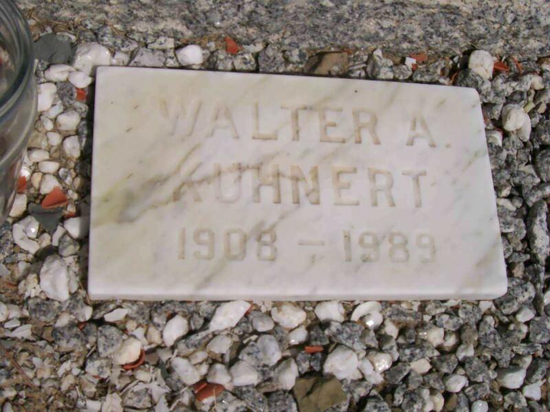 KUHNERT Walter A. 1908-1989