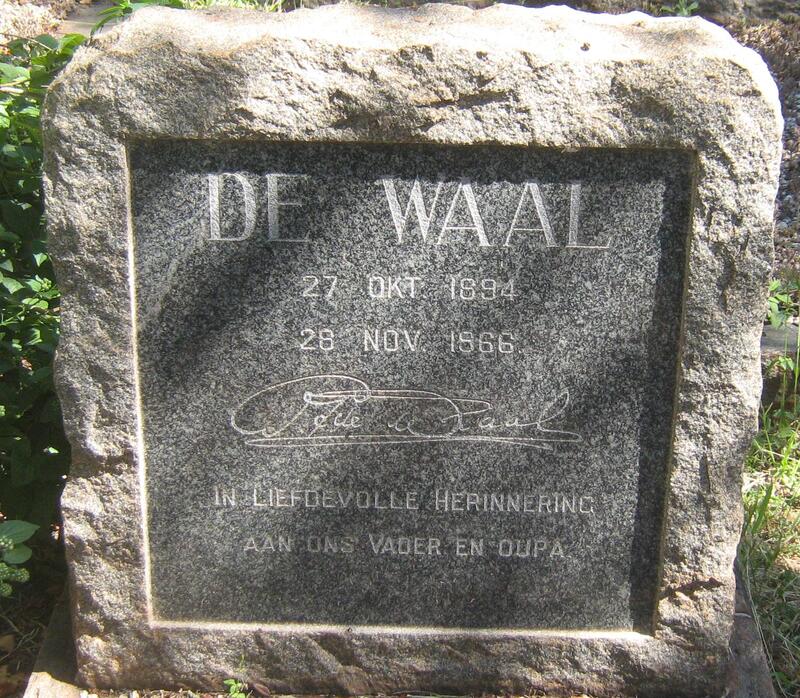 WAAL ?, de 1894-1966