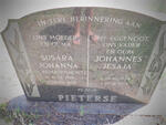 PIETERSE Johannes Jesaja 1924-1994 & Susara Johanna BEZUIDENHOUT 1928-2012
