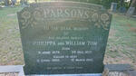 PARSONS William Tom 1872-1950 & Philippa 1879-1952