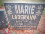 LADEMANN Marie 1942-2017