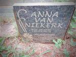 NIEKERK Anna, van 1936-2012