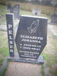 PELSER Elizabeth Johanna 1915-2001