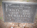 SCHILLING Jorg 1938-2019 & Rieta 1940-2016