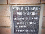 VORSTER Stephanus Johannes Roelof 1942-