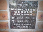 PHASHA Mahlatse Gerald 1980-2018