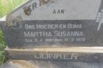 JONKER Martha Susanna 1891-1970