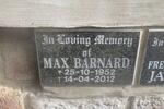BARNARD Max 1952-2012