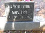 GAISFORD John Arthur Radclyffe 1917-1993