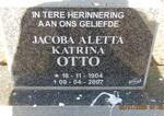 OTTO Jacoba Aletta Katrina 1904-2007