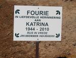 FOURIE Katrina 1944-2010