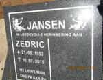 JANSEN Zedric 1953-2015